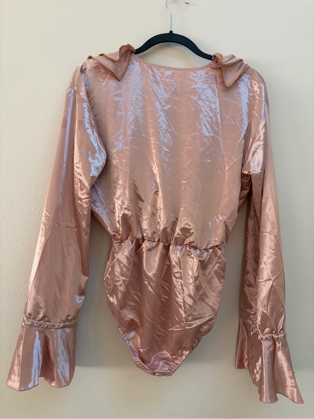 Lacemade Satin Ruffle Bodysuit - Picture 5 of 6